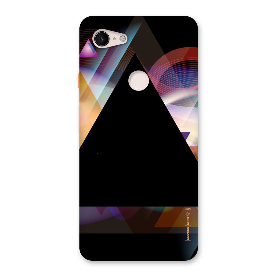 Triangle Black Abstract Back Case for Google Pixel 3 XL