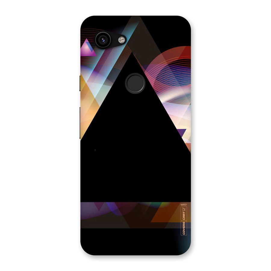 Triangle Black Abstract Back Case for Google Pixel 3a