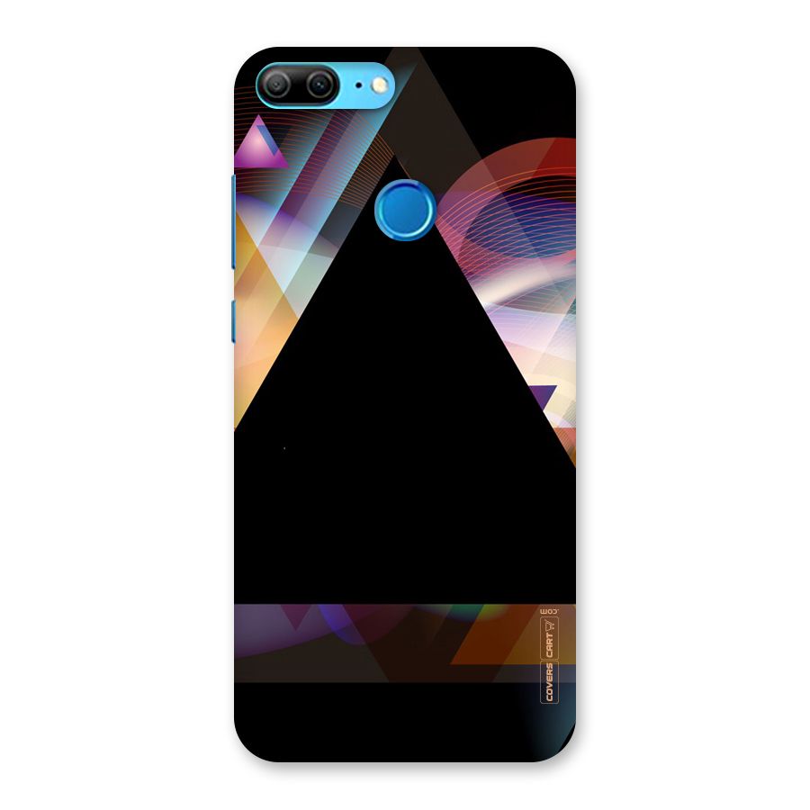 Triangle Black Abstract Back Case for Honor 9 Lite