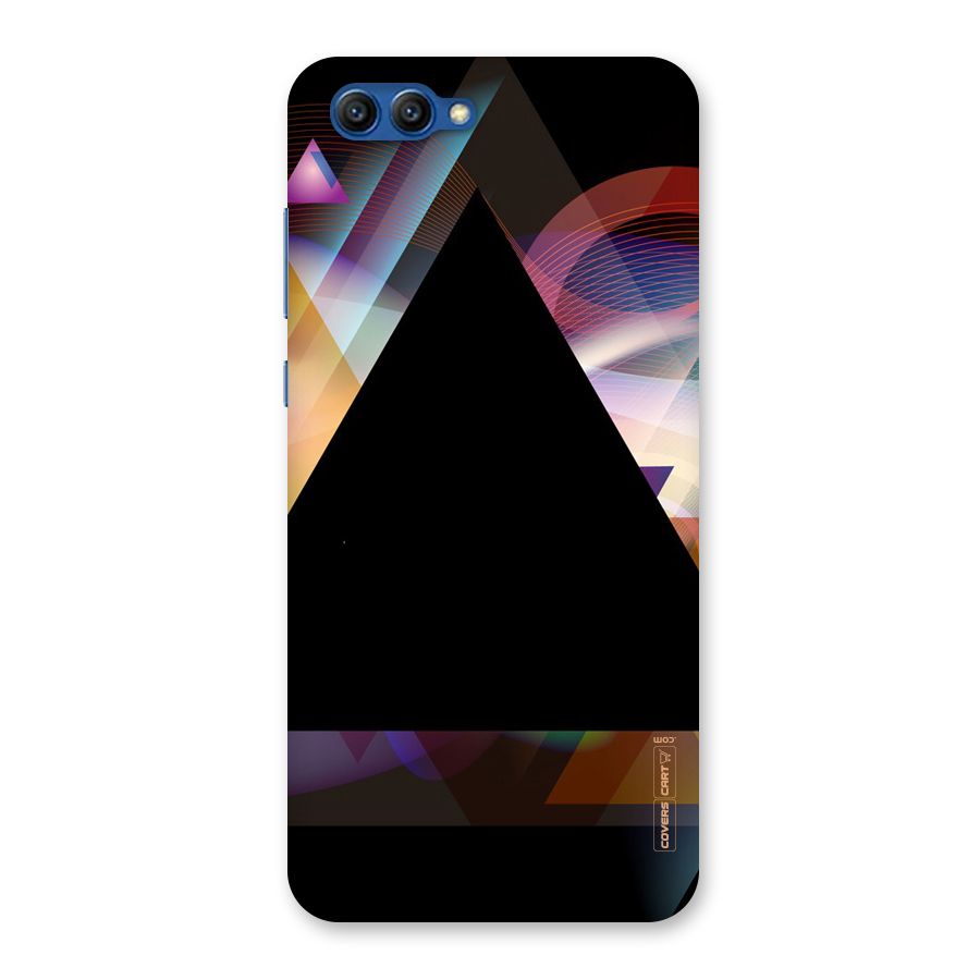 Triangle Black Abstract Back Case for Honor View 10