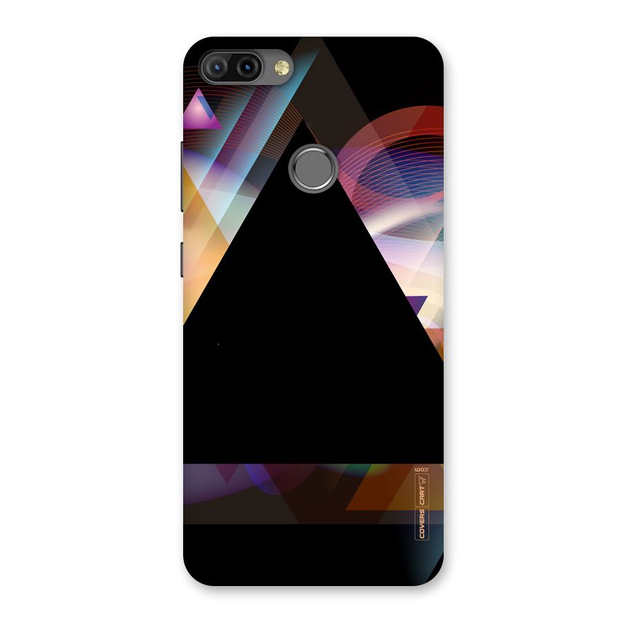 Triangle Black Abstract Back Case for Infinix Hot 6 Pro