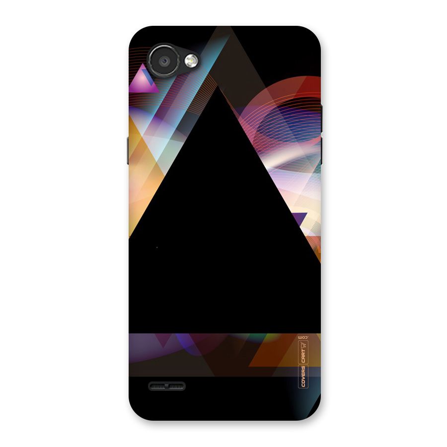 Triangle Black Abstract Back Case for LG Q6