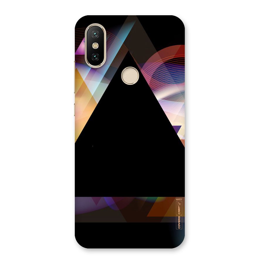 Triangle Black Abstract Back Case for Mi A2