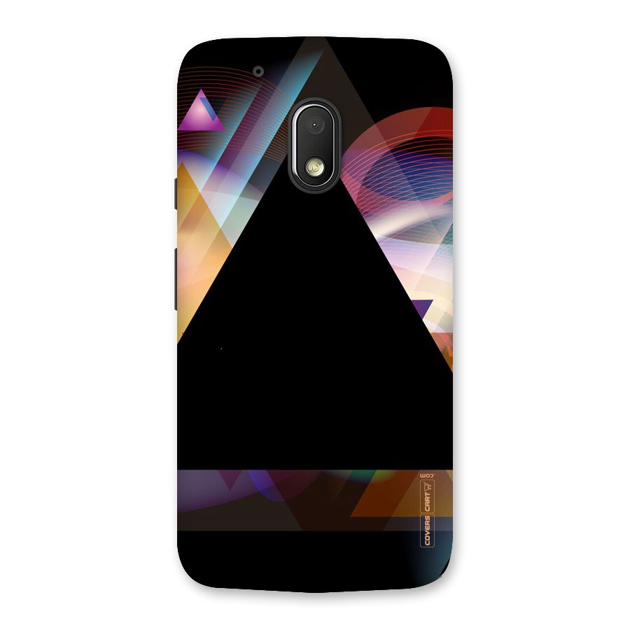 Triangle Black Abstract Back Case for Moto G4 Play