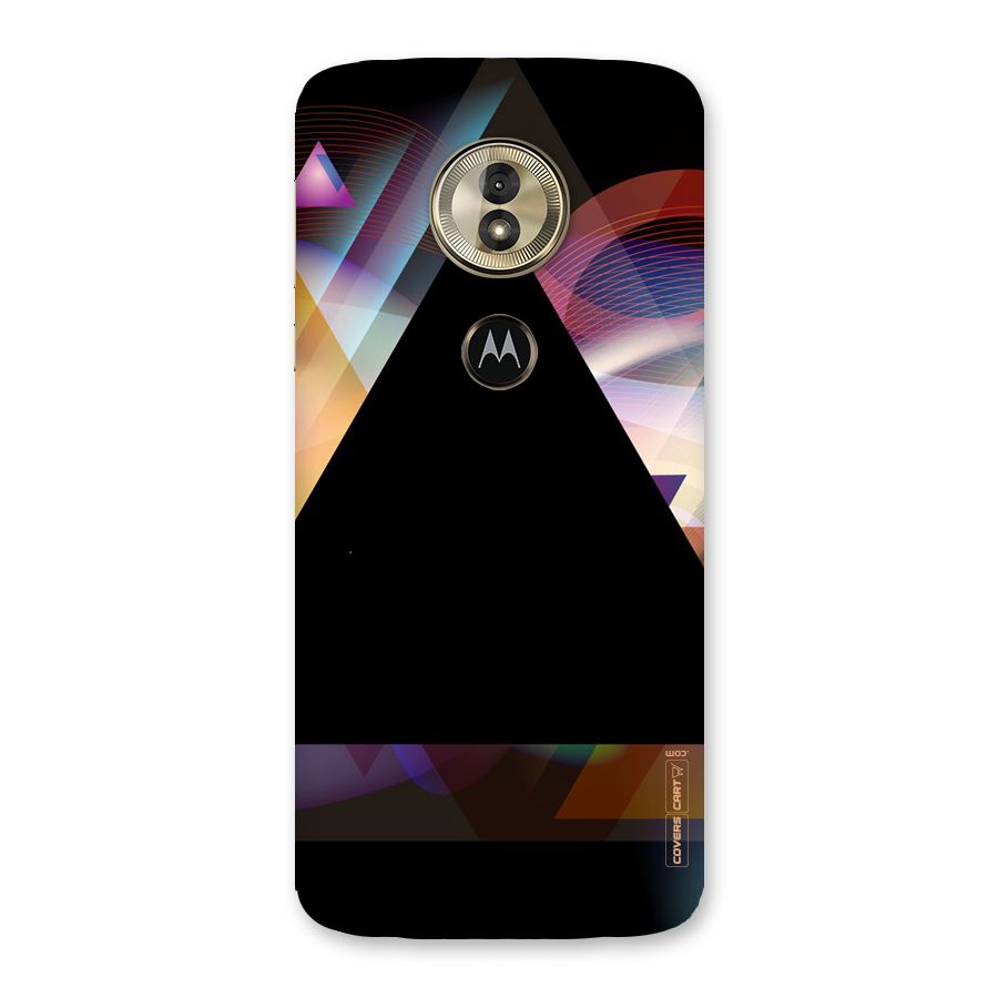 Triangle Black Abstract Back Case for Moto G6 Play