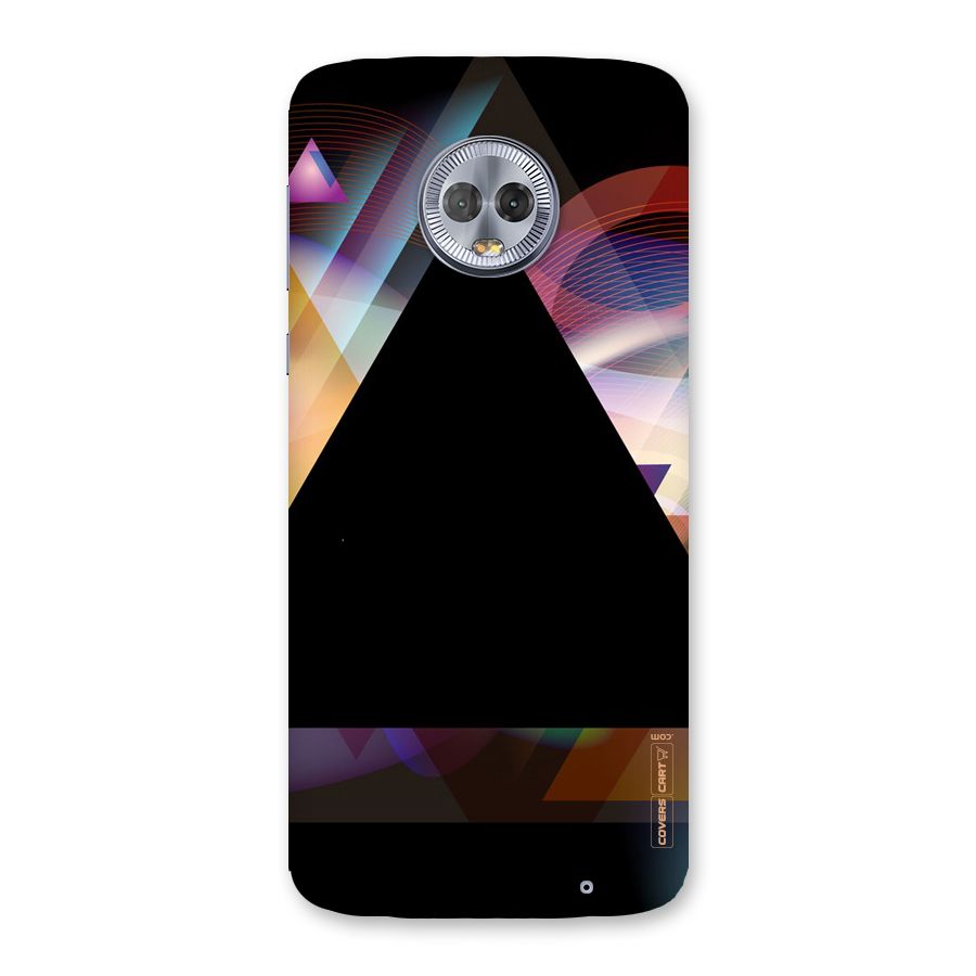 Triangle Black Abstract Back Case for Moto G6 Plus