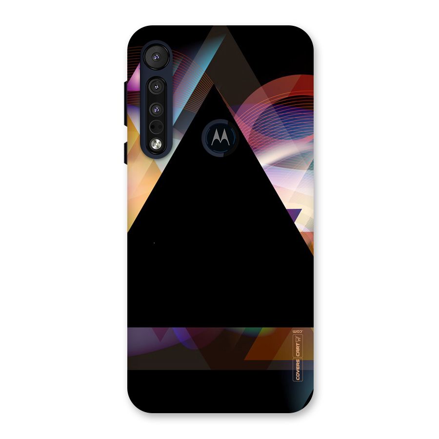Triangle Black Abstract Back Case for Motorola One Macro