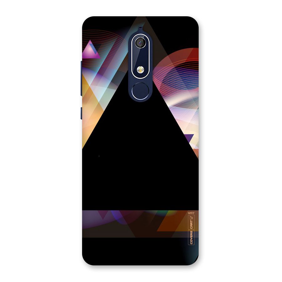 Triangle Black Abstract Back Case for Nokia 5.1