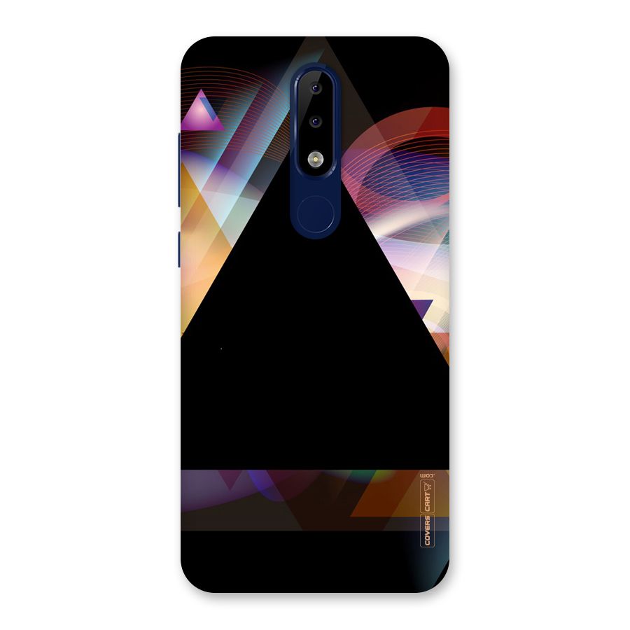 Triangle Black Abstract Back Case for Nokia 5.1 Plus
