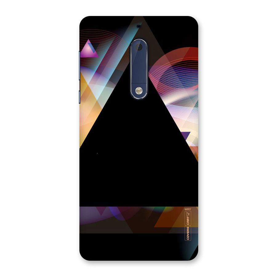 Triangle Black Abstract Back Case for Nokia 5