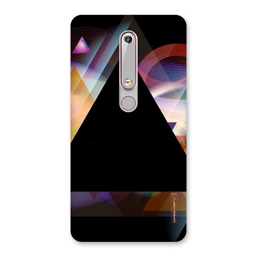 Triangle Black Abstract Back Case for Nokia 6.1
