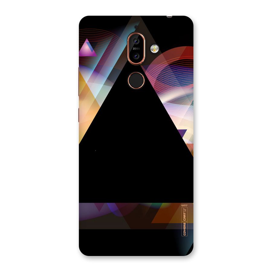 Triangle Black Abstract Back Case for Nokia 7 Plus