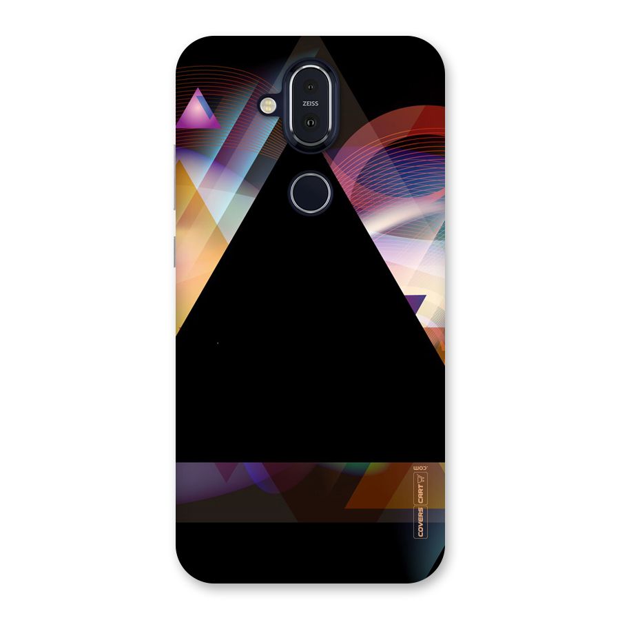 Triangle Black Abstract Back Case for Nokia 8.1