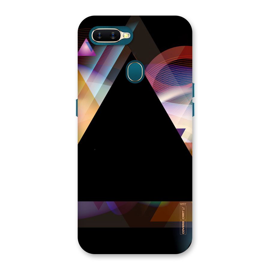 Triangle Black Abstract Back Case for Oppo A11k