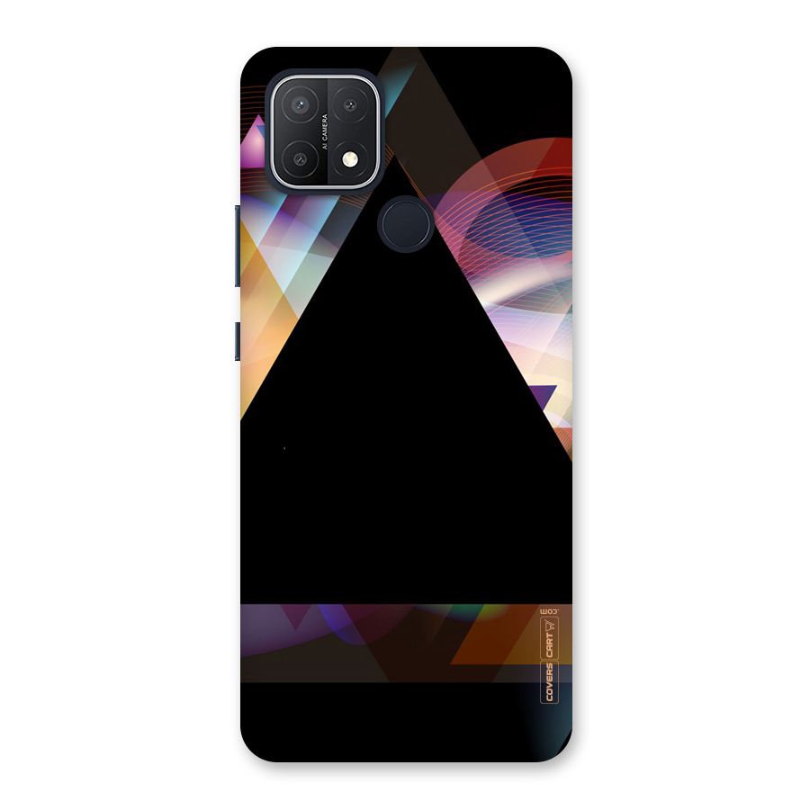 Triangle Black Abstract Back Case for Oppo A15