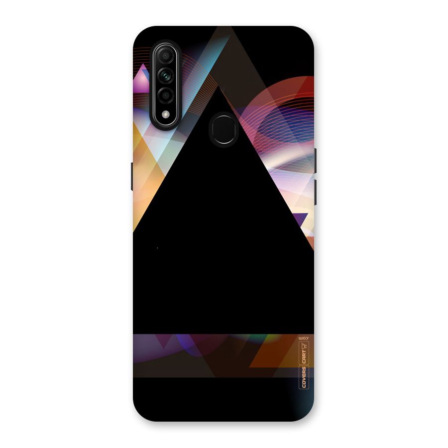 Triangle Black Abstract Back Case for Oppo A31