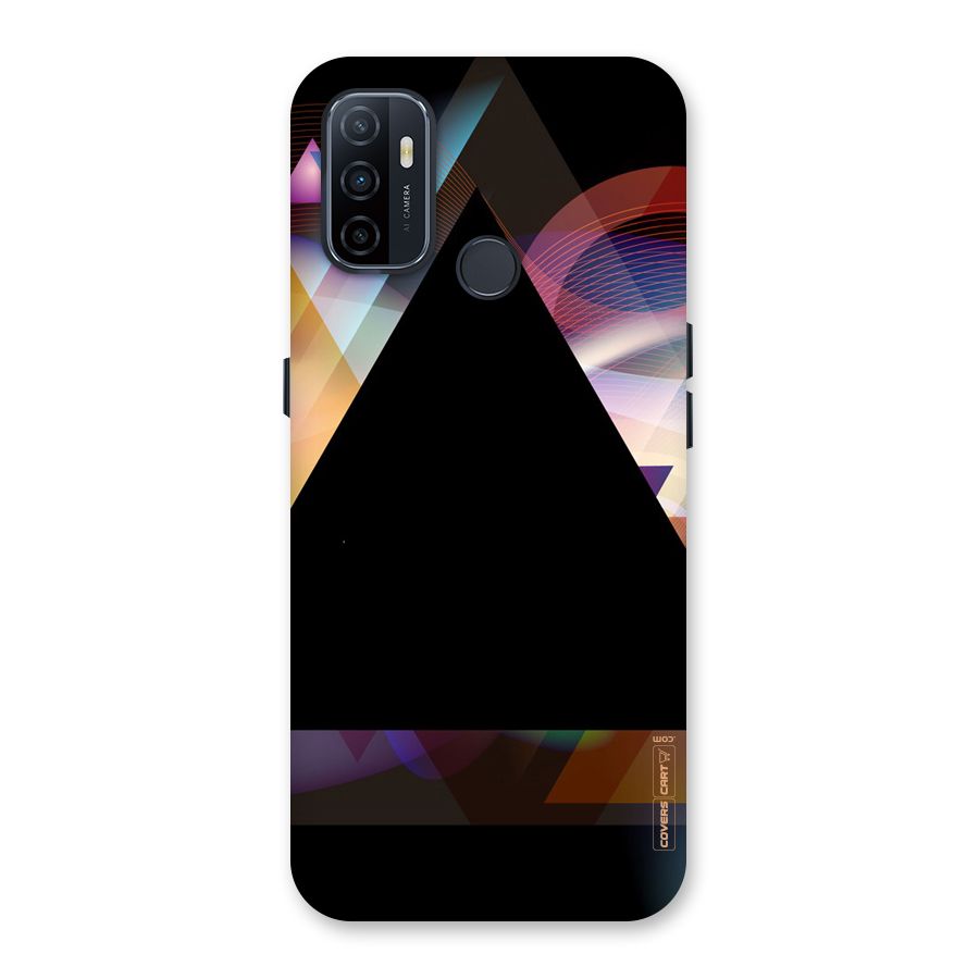 Triangle Black Abstract Back Case for Oppo A32