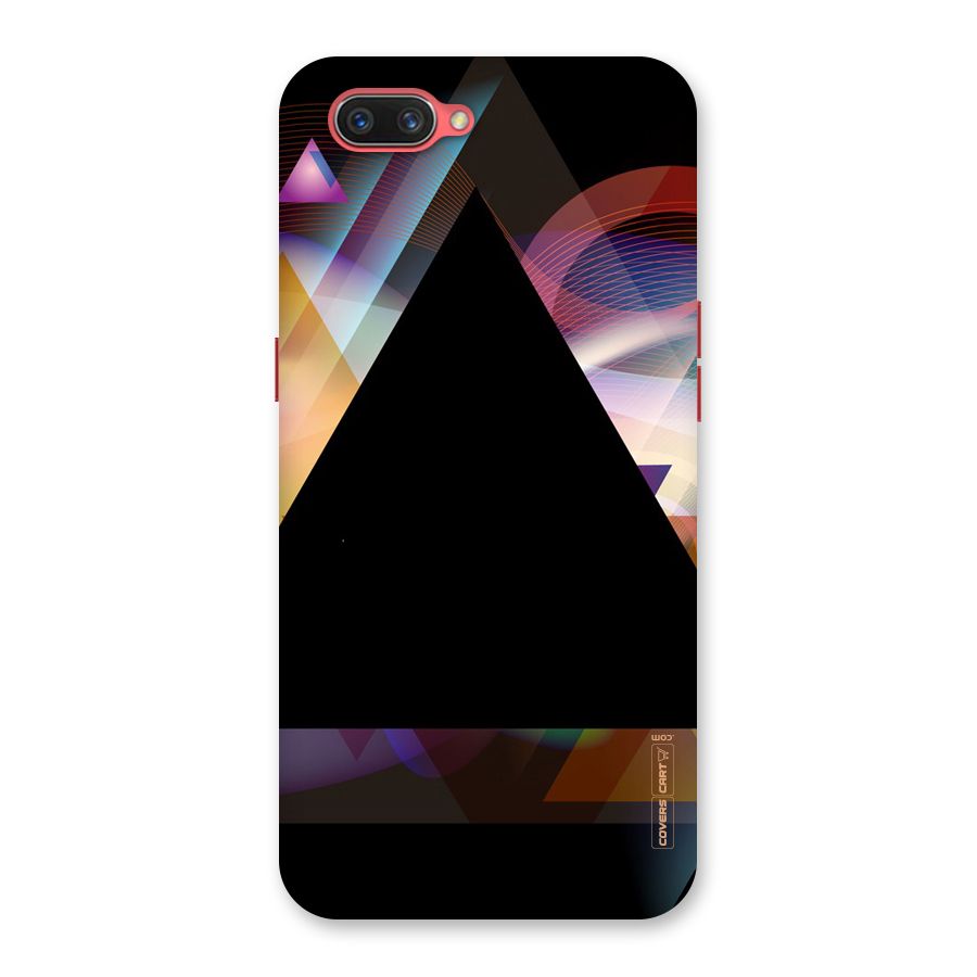 Triangle Black Abstract Back Case for Oppo A3s