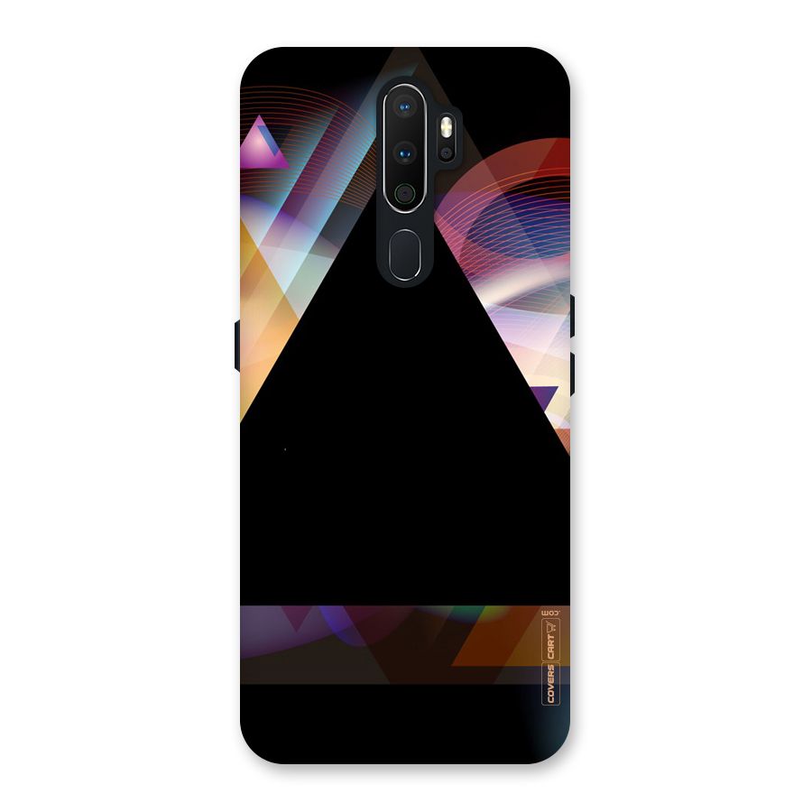 Triangle Black Abstract Back Case for Oppo A5 (2020)