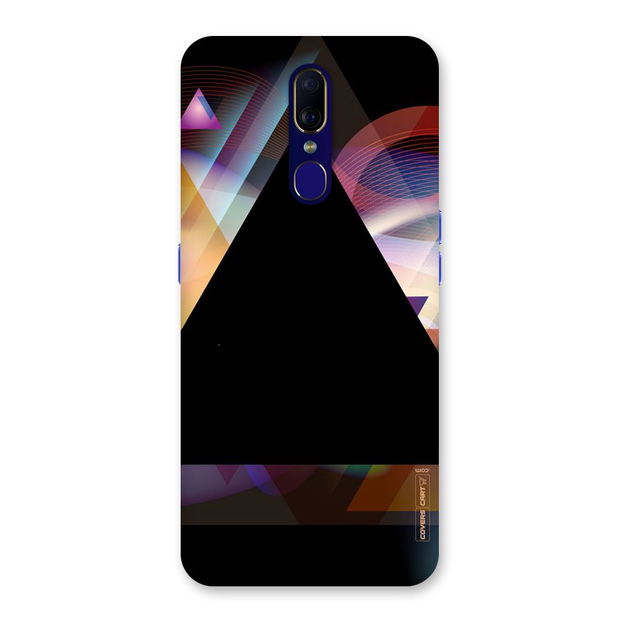 Triangle Black Abstract Back Case for Oppo A9