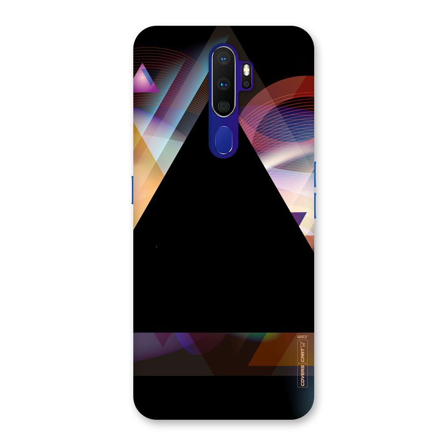 Triangle Black Abstract Back Case for Oppo A9 (2020)