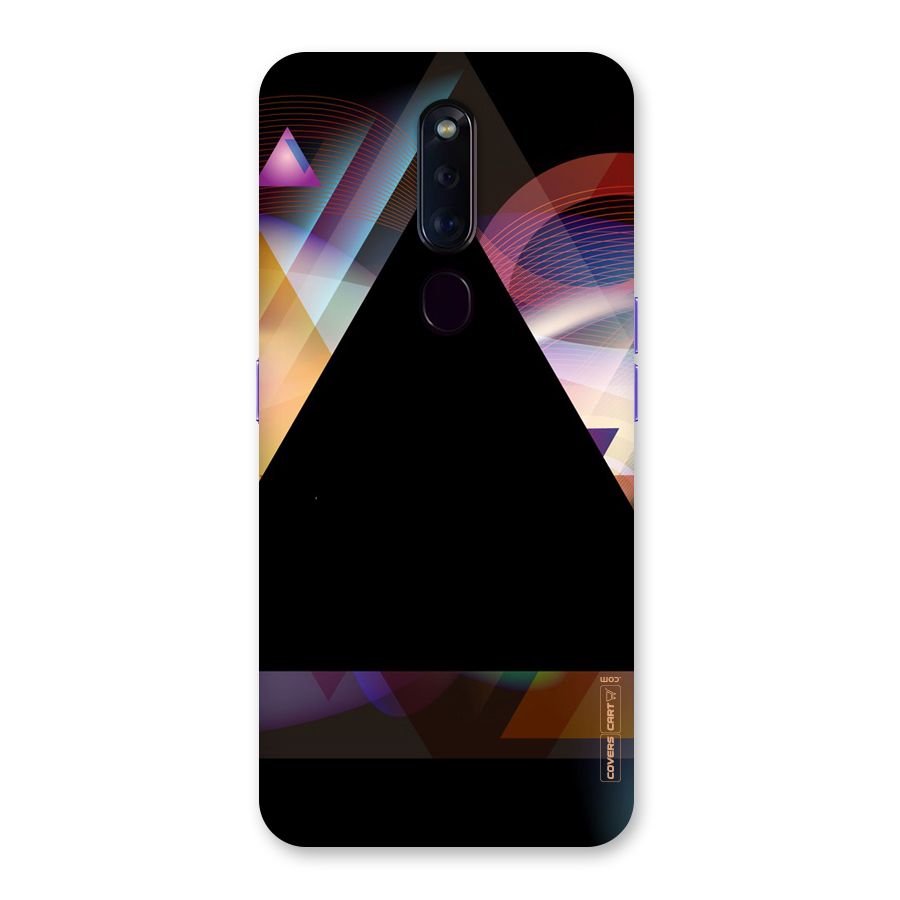 Triangle Black Abstract Back Case for Oppo F11 Pro