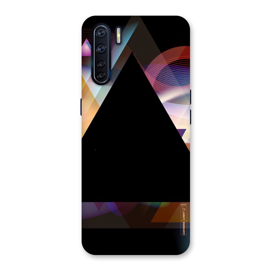 Triangle Black Abstract Back Case for Oppo F15