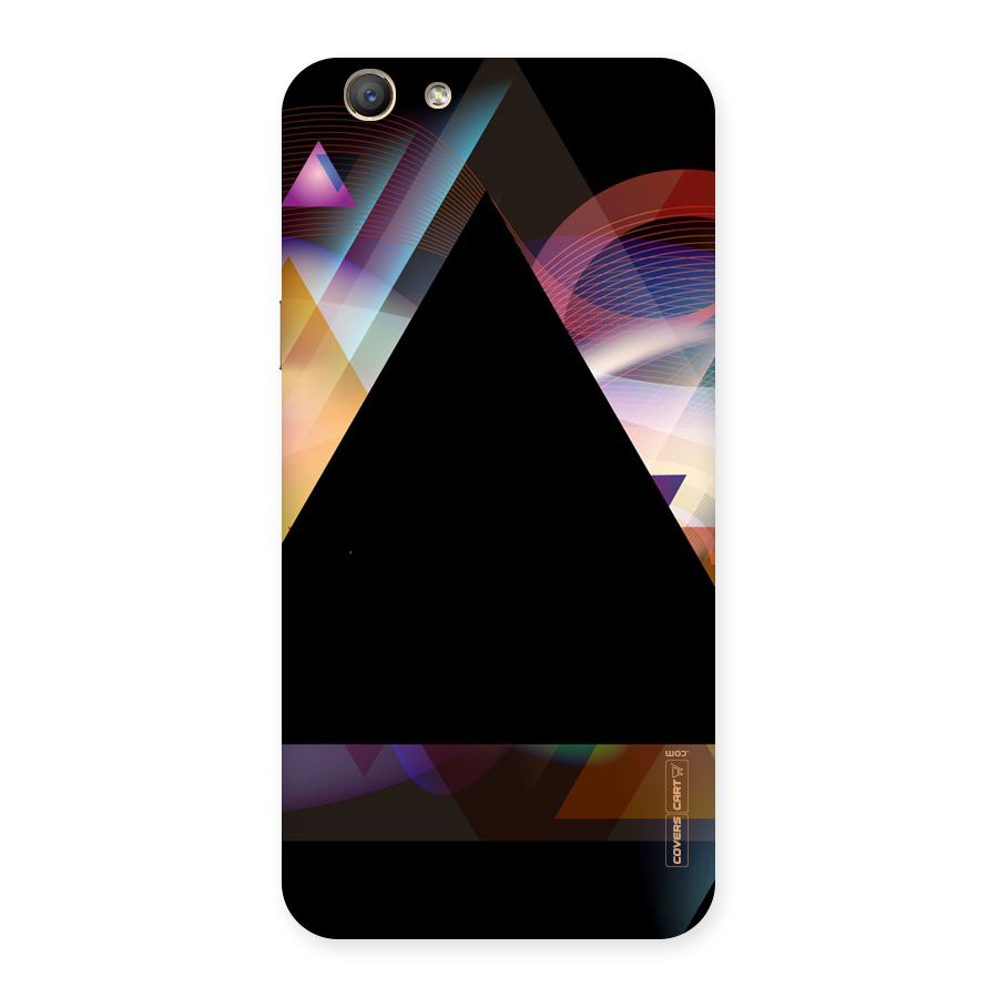 Triangle Black Abstract Back Case for Oppo F1s