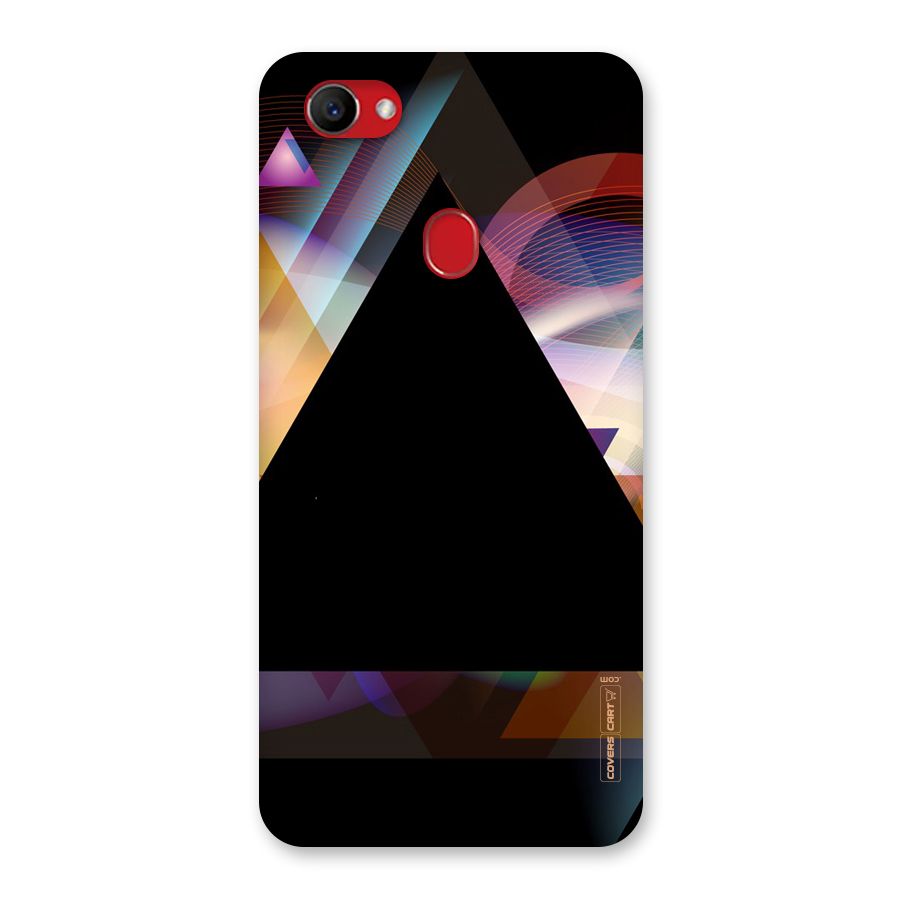 Triangle Black Abstract Back Case for Oppo F7