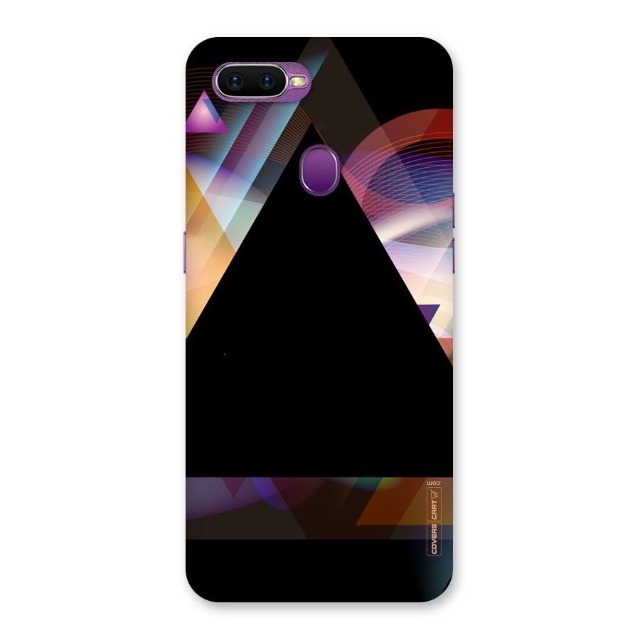 Triangle Black Abstract Back Case for Oppo F9