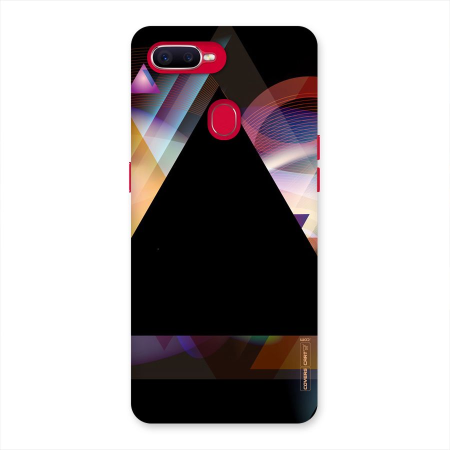 Triangle Black Abstract Back Case for Oppo F9 Pro