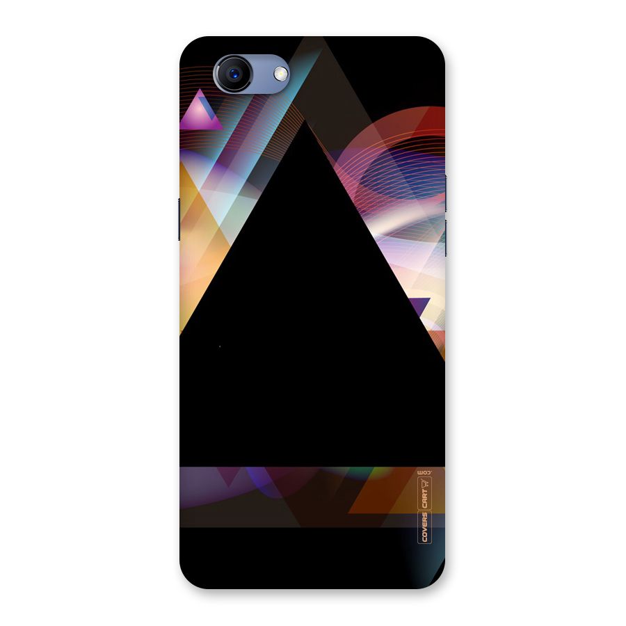 Triangle Black Abstract Back Case for Oppo Realme 1