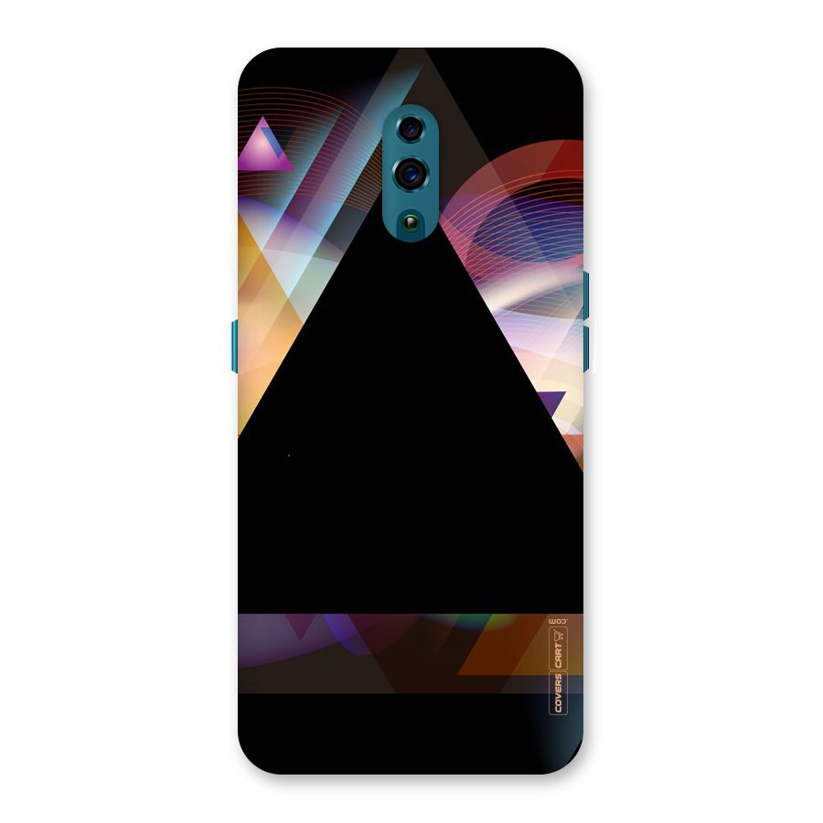 Triangle Black Abstract Back Case for Oppo Reno