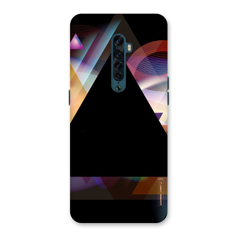 Triangle Black Abstract Back Case for Oppo Reno2