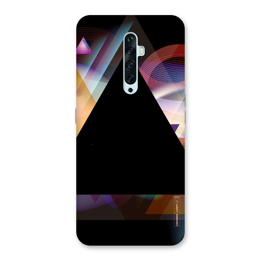 Triangle Black Abstract Back Case for Oppo Reno2 F