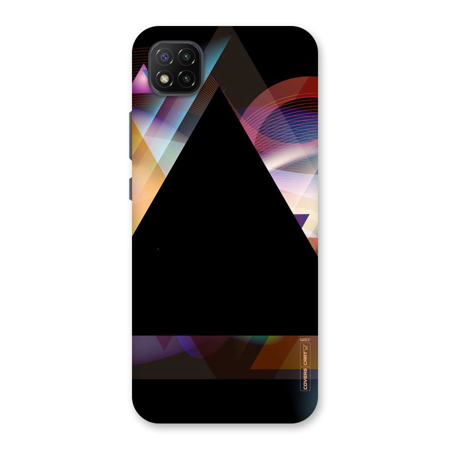 Triangle Black Abstract Back Case for Poco C3