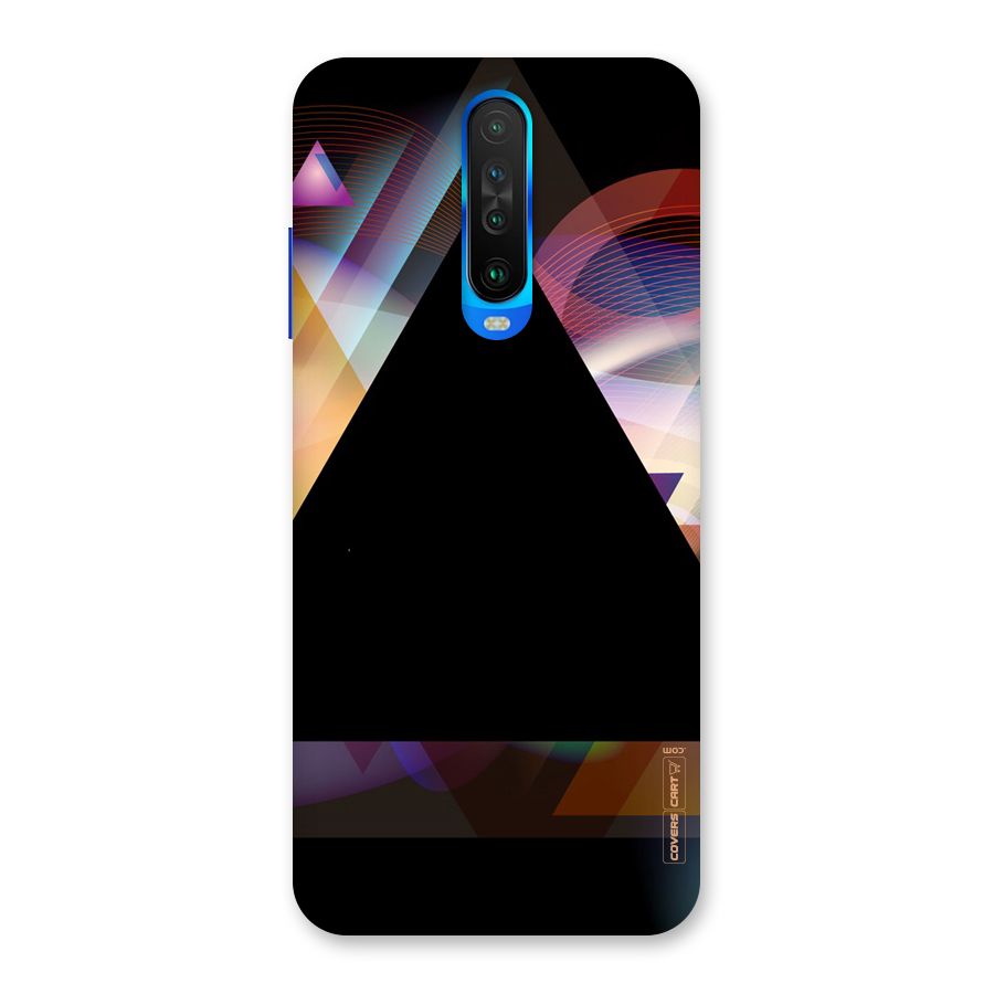 Triangle Black Abstract Back Case for Poco X2
