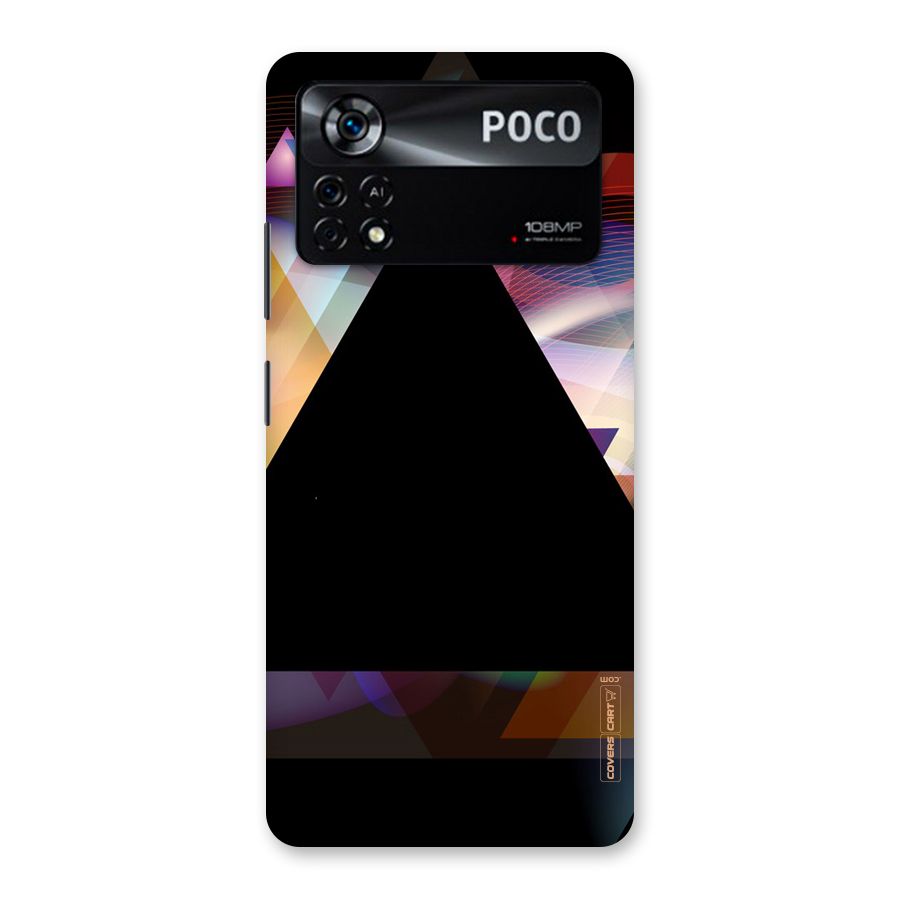 Triangle Black Abstract Back Case for Poco X4 Pro 5G