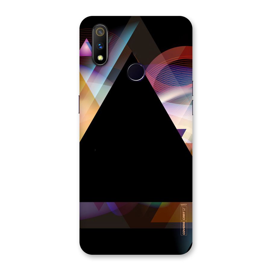 Triangle Black Abstract Back Case for Realme 3 Pro