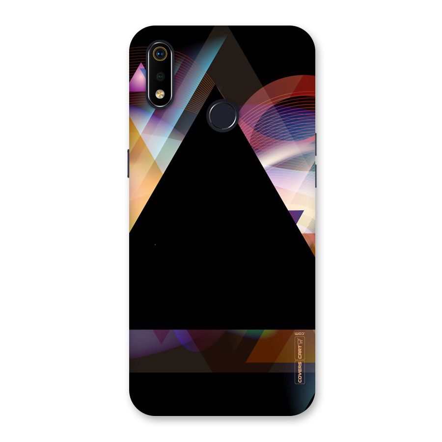 Triangle Black Abstract Back Case for Realme 3i