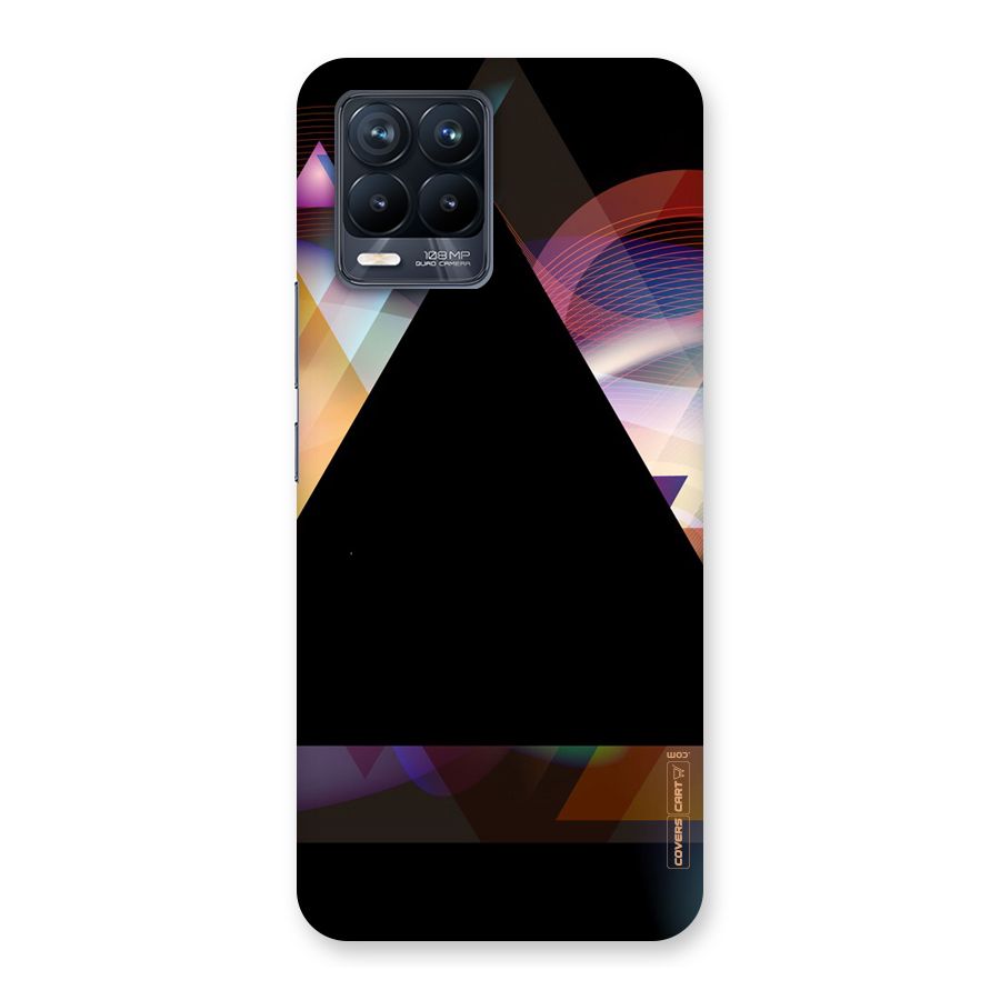 Triangle Black Abstract Back Case for Realme 8 Pro