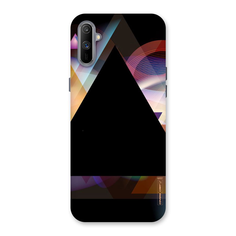 Triangle Black Abstract Back Case for Realme C3