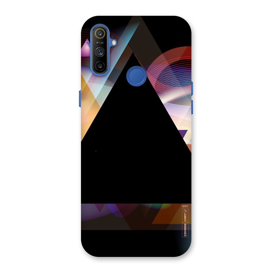 Triangle Black Abstract Back Case for Realme Narzo 10A