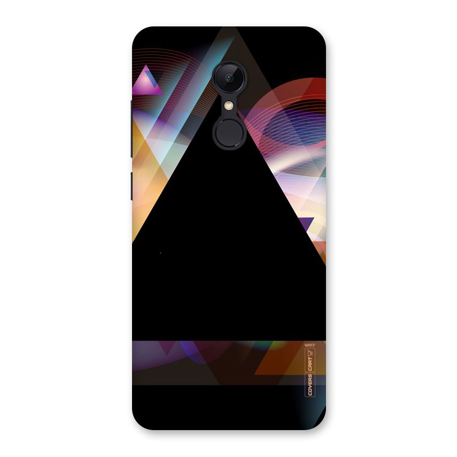 Triangle Black Abstract Back Case for Redmi 5