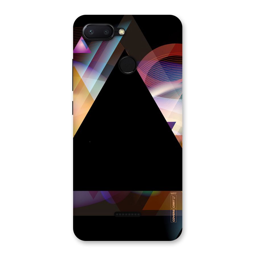 Triangle Black Abstract Back Case for Redmi 6