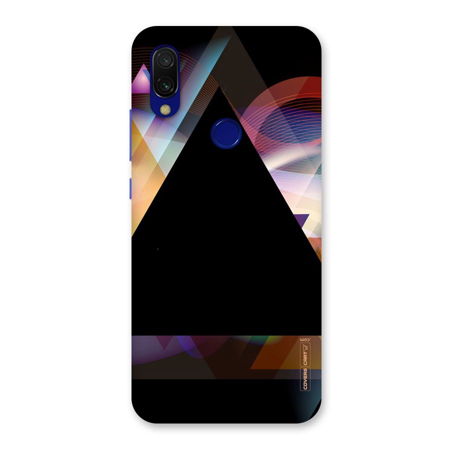Triangle Black Abstract Back Case for Redmi 7