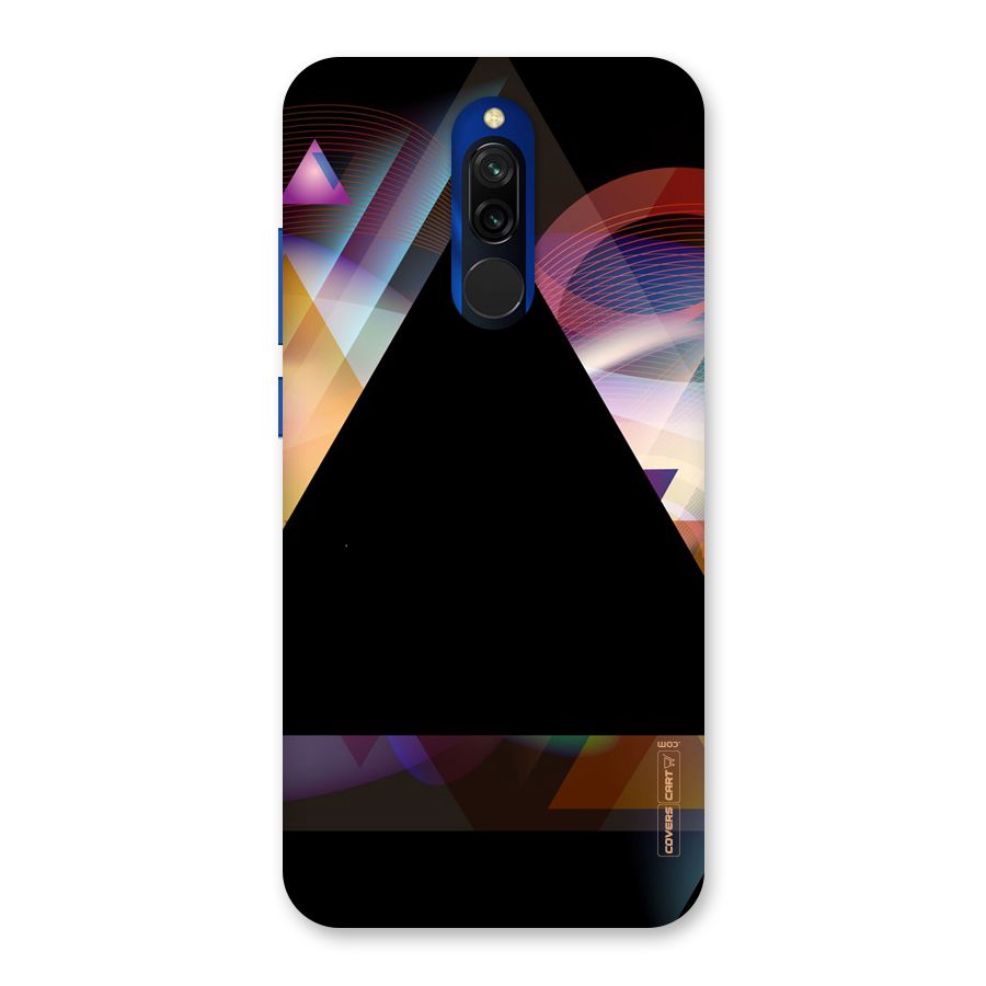 Triangle Black Abstract Back Case for Redmi 8