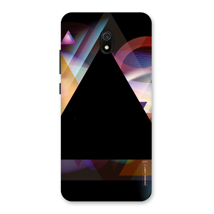 Triangle Black Abstract Back Case for Redmi 8A