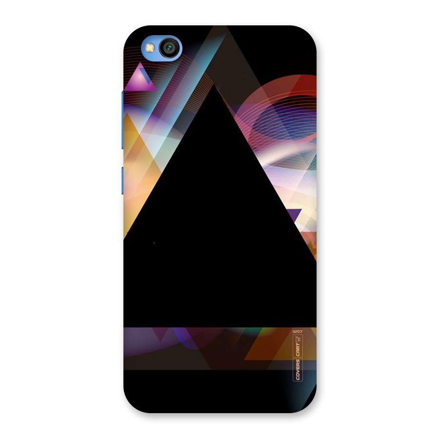 Triangle Black Abstract Back Case for Redmi Go