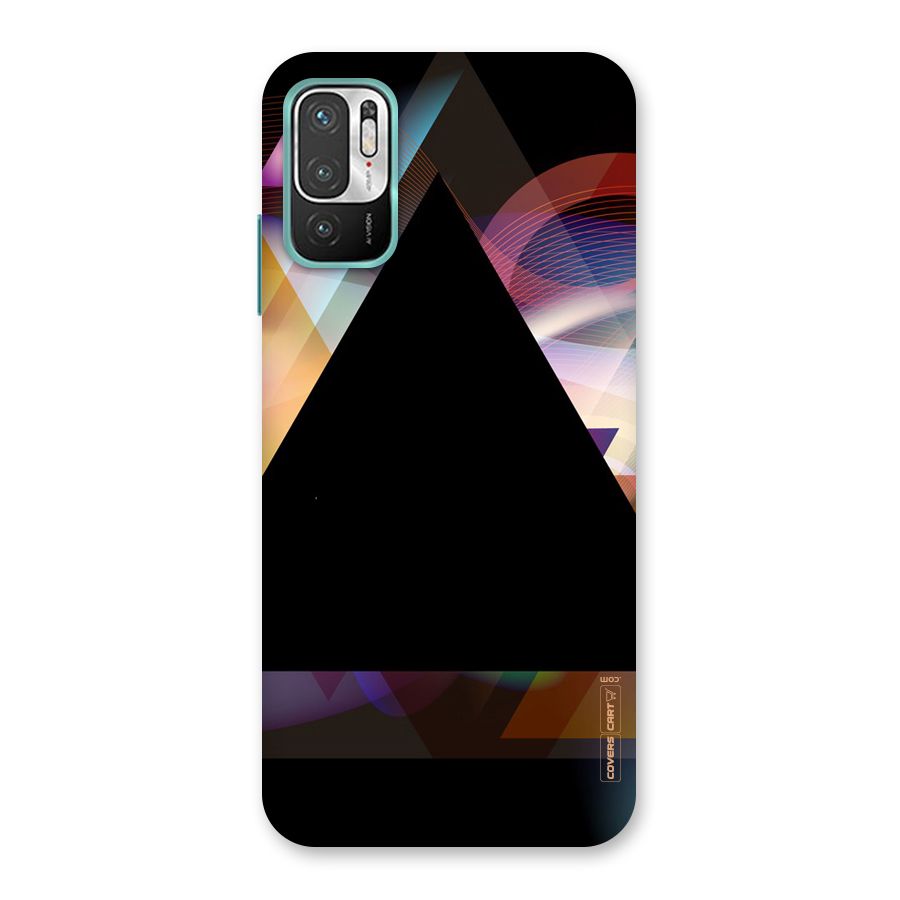 Triangle Black Abstract Back Case for Redmi Note 10T 5G